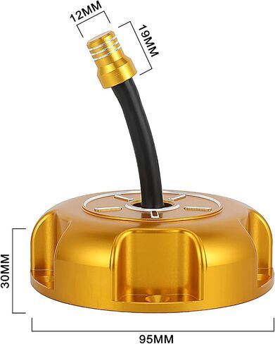 ATV Fuel Cap Billet Gas Cap Cover for LTZ400 2003-2009 2012-2014 LTR450 2006-2009 Black, Good Seal, Easy to Twist Open and Tighten in Saudi Arabia