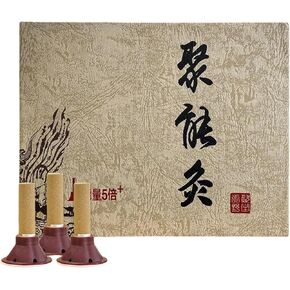 Moxa Cones for Moxibustion 10 mm Pure Moxa Stick Wormwood Moxibustion Sticks Mugwort for Neck Waist Knee Back Acupoint Care
