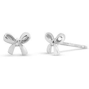 Boma Jewelry Sterling Pretty Ribbon Bow Bow أقراط