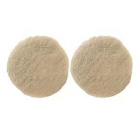 Wizards 12 DA WOOL COTTING PAD - 2 -PK 3INCH - لوحة دعم فيلكرو ووسادة صوف القطع السريعة - متوافقة مع القطع الصوفي المعالج