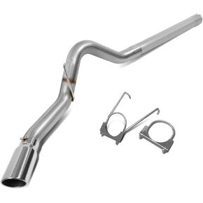 DNA MOTORING CBE-DR-004 Stainless Steel Axle Back Dual Muffler Exhaust System [Compatible with 07-09 Dodge Ram 2500 3500 6.7L L6 Diesel]