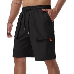 Askdeer Mens Casual Shorts Drawstring Summer Beach Stretch Twill Chino Golf Shorts