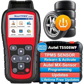 Autel MaxiTPMS TS508WF TPMS Programming Tool, 2025 WiFi Ver. of TS601 TS508 TS501 TS408, Activate/Relearn TPMS Sensors, Program MX Sensor, TPMS Diagnosis, Read/Clear TPMS Code, Free Lifetime Update