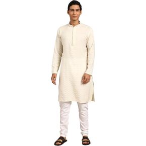 Men's Cotton Kurta Pajama Set Indian Party Traditional Ethnic Tunic Dress Wedding