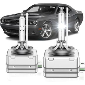 Fit for Dodge 2011-2024 Charger 2015 2016 2017 2018 2019 2020 Challenger D3S HID Xenon Headlight Bulbs,350% Brightness,High Low Beam Light Bulb,6000K White,Plug and Play,Pack of 2
