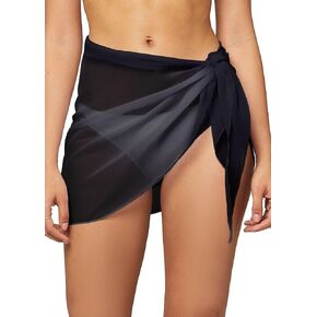 Conceited Women’s Cover Ups for Swimwear - Sheer Chiffon - Sarong Wrap Skirt Bathing Suit for Beach