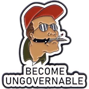 أصبح King of the Hill Dale Gribble برنامجًا تلفزيونيًا كوميديًا غير قابل للحكومة Anarchy 1.3 "شارة دبوس المينا