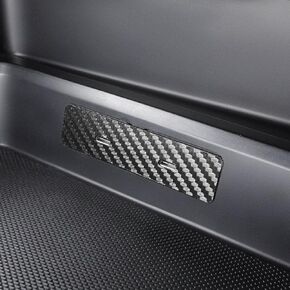 BETTERHUMZ Car Center Console Type-C Ports Frame Sticker Compatible with Audi A3 8Y S3 RS3 Sportback 2021-2025 for Alcantara Decor Trim Interior Molding Accessories (Carbon)