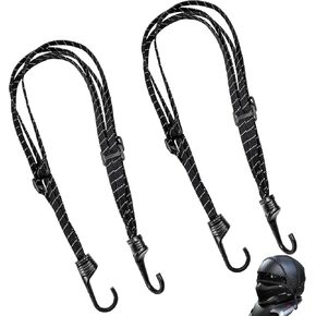 Motorcycle Tie Down Straps, 2pcs Motorcycle Straps with Night Reflective, Motorcycle Luggage Straps Retractable Mesh Elastic Rope for Motorcycle, Bicycle Luggage Rack (2pcs-90cm/35inch)