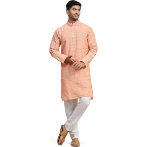 Skavij Men's Progroided Cotton Blend Kurta Pajama for Men Indian Traditional Wear