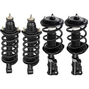 AUTOMUTO Strut Spring Assembly Front and Rear Pair Shock Struts Coil Springsr Fit 2002-2006 for Honda CR-V 4WD AWD FWD