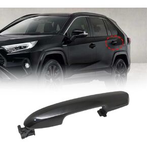 FZJDSD Exterior Door Handle Rear Left Driver or Right Passenger Compatible with Toyota Rav4 2017 2018 2019 2020 2021 2022 2023