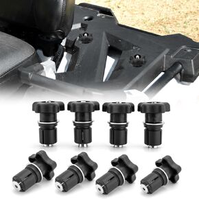 WeiSen 8Pcs ATV Tie Down Anchors, Lock & Ride Knob Tightening Bed Anchors Expansion Pin Structure Compatible with Polaris RZR 900 1000 XP Sportman 570 850 1000 Ace with 1" Hole
