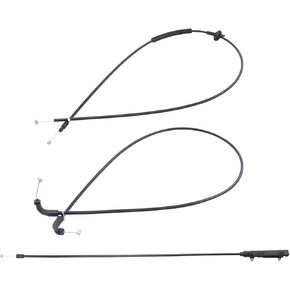 ApplianPar 3Pcs Front Rear Middle Engine Hood Release Cable for Alpina B7 740i 745i 745Li 750i 750Li 760i 760Li