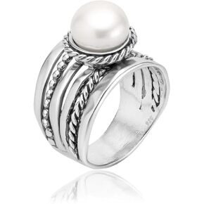 925 sterling Silver Pearl Roped Rope Rope by Jean Rachel
