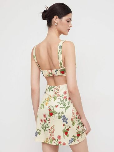 CIDER Women's Summer Floral Dress Square Neck Mini Dress Sleeveless Cute Sundress Party Dresses Trendy 2025 in Saudi Arabia