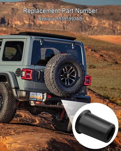 Spare Tire Carrier Bumper Fit for Jeep Wrangler JK 2007-2018 Replace 55395993AB, Tire Rubber Stop in Saudi Arabia