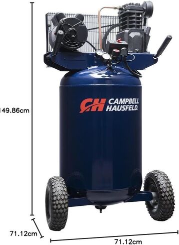 ضاغط هواء، 80 جالون عمودي مرحلتين 14CFM 5HP 208-230V 1PH (كامبل هاوسفيلد HS5180) in Kuwait