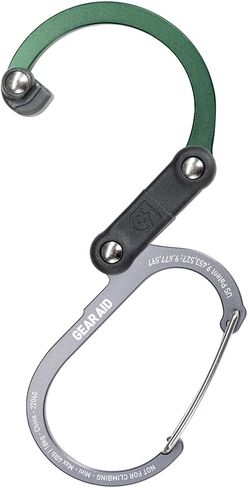 GEAR AID HEROCLIP Carabiner Clip and Hook (Mini) for Travel, Luggage, Purse and Small Bags, Blue Steel in Saudi Arabia