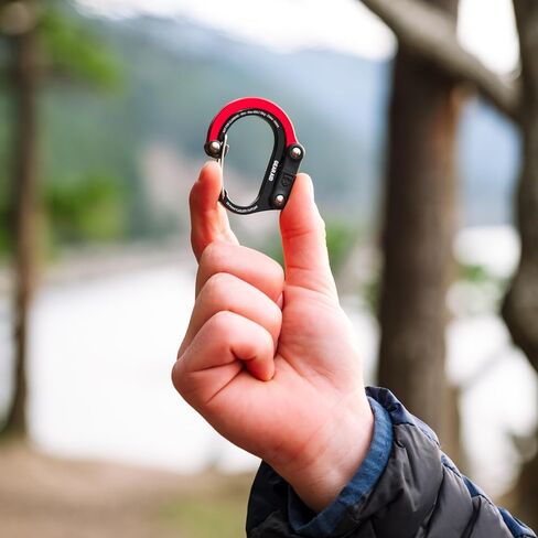 GEAR AID HEROCLIP Carabiner Clip and Hook (Mini) for Travel, Luggage, Purse and Small Bags, Blue Steel in Saudi Arabia