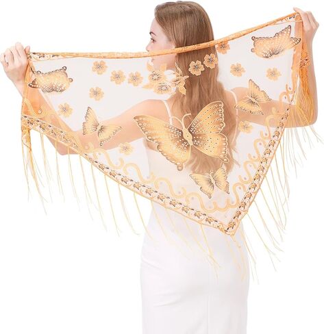 Summer Lace Shawl Wraps For Women Evening Dresses Black Pashmina Chiffon Scarf in Kuwait