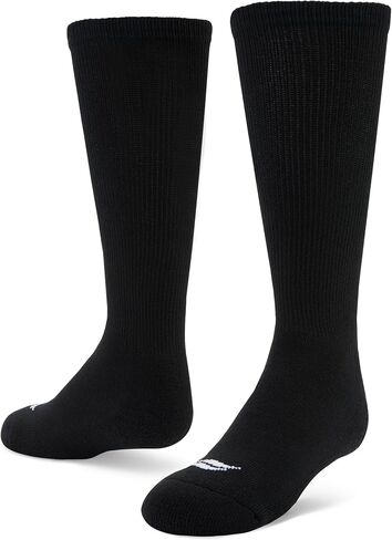 Sof Sole Football Over-the-Calf Team Athletic Performance Youth Socks (2 Pair), Child 13-Youth 4, Black in Saudi Arabia