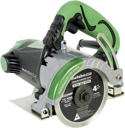 Metabo HPT Masonry Saw | 4-Inch Diamond Blade | Cuts Pavers, Concrete, Tile & More | CM4SB2 in Saudi Arabia