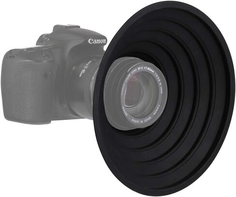 Silicone Lens Hood for Diameter 50-70mm Lens, Anti-Reflective Collapsible Reversible Lens Shade for Nikon Canon Sony Camera Lens, Blocks Unnecessary Reflection and Glare in Saudi Arabia