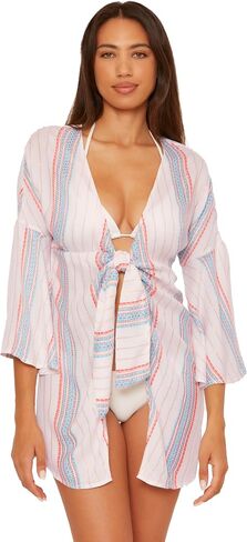 BECCA womens Tie Front Tunic, Casual, Beach Cover Ups for Women in Kuwait