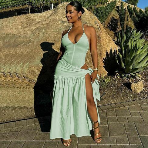 Womens Beach Swimsuit Cover Ups 2 Piece Maxi Skirt Sets Summer Bodysuit Tops Sarong Coverup Wraps Vacation Outfits in Kuwait