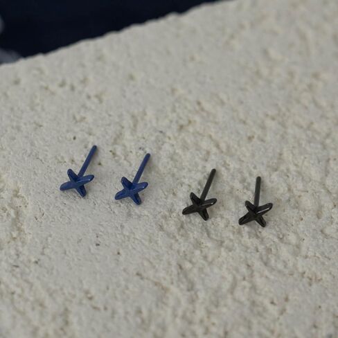 Star Ceramic Ball Stud Earrings for Sensitive Ears 1 Pairs 4mm Colored Porcelain Earrings Set for Newly Pierced Fashion Jewelry Gift in Saudi Arabia