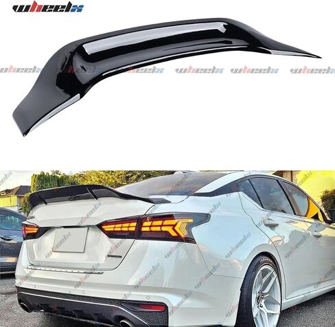جناح سبويلر خلفي متوافق مع نيسان ألتيما سيدان S SV SR SL 2019-2023 2024 جناح سبويلر خلفي من ألياف الكربون نمط R ملحقات خارجية (نمط ألياف الكربون) in Kuwait