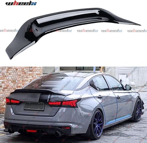 جناح سبويلر خلفي متوافق مع نيسان ألتيما سيدان S SV SR SL 2019-2023 2024 جناح سبويلر خلفي من ألياف الكربون نمط R ملحقات خارجية (نمط ألياف الكربون) in Kuwait