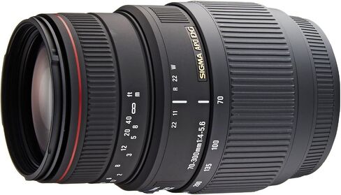 Sigma 70-300mm f/4-5.6 DG APO Macro Motorized Telephoto Zoom Lens for Nikon SLR Cameras in Saudi Arabia