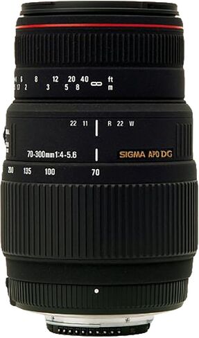 Sigma 70-300mm f/4-5.6 DG APO Macro Motorized Telephoto Zoom Lens for Nikon SLR Cameras in Saudi Arabia
