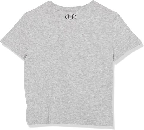 Under Armour Boys' Short Sleeve Shirt, Crewneck, Lightweight and Breathable, Dark Tangerine Etch in Kuwait