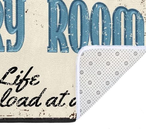 Farmhouse Laundry Room Rug Runner Non Skid Machine Washable Area Rugs Laundry Decor for Kitchen, Bath, Washroom Black（40x20in） in Kuwait