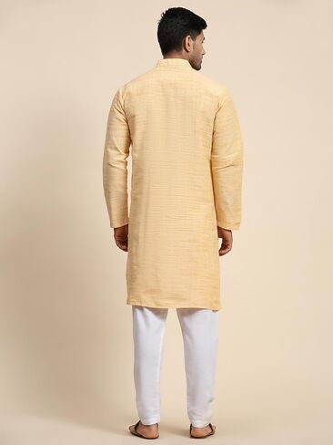 Skavij Men's Progroided Cotton Blend Kurta Pajama for Men Indian Traditional Wear in Saudi Arabia