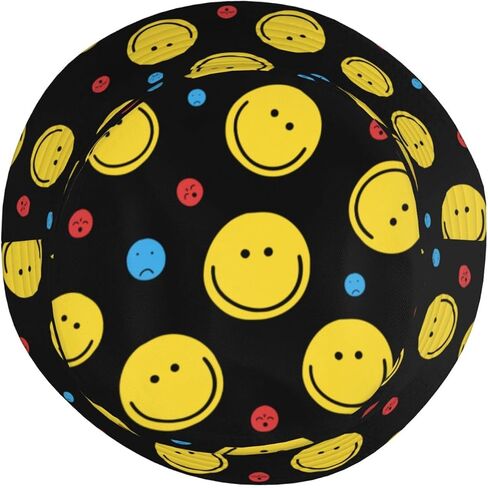 Smiley Face Bucket Hat Summer Beach Travel Hiking Fisherman Hat for Women Men in Kuwait