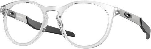 Oakley Youth OY8014 Round Prescription Eyewear Frames, Polished Clear/Demo Lens, 48 mm in Saudi Arabia