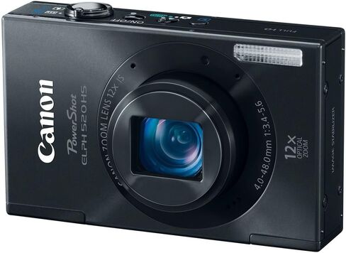 Canon PowerShot ELPH 520 HS 10.1 MP CMOS Digital Camera with 12x Ultra Wide-Angle Optical Image Stabilized Zoom Lens and Full 1080p HD Video (Blue) in Kuwait