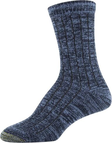 GOLDTOE Women's Ultra Soft and Cozy Geo Crew Socks, 3 Pairs, Light Grey/White/Black, Shoe Size: 6-9 in Saudi Arabia