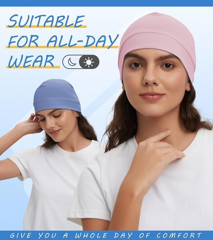 3 Pieces Cotton Skull Caps for Men Women Chemo Headwear Lightweight Beanie Sleeping Cap Helmet Liner in Saudi Arabia