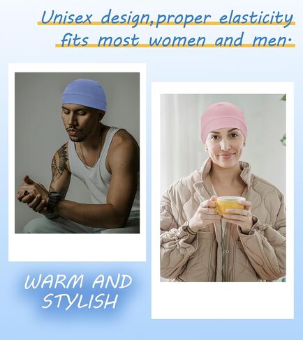 3 Pieces Cotton Skull Caps for Men Women Chemo Headwear Lightweight Beanie Sleeping Cap Helmet Liner in Saudi Arabia