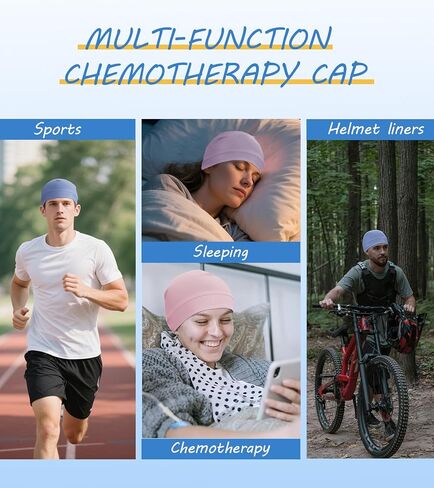 3 Pieces Cotton Skull Caps for Men Women Chemo Headwear Lightweight Beanie Sleeping Cap Helmet Liner in Saudi Arabia