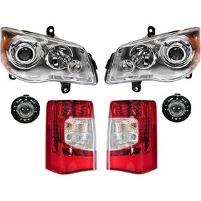 TRQ Lighting Kit CH2518126 CH2519126 CH2594105 CH2800198 CH2801198 Compatible with 2011-2016 Chrysler Town & Country