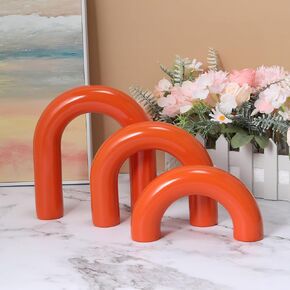 HMASYO 3Pcs Wood Arch Decorative Objects, Coffee Table Decor, Shelf Decor Aesthetic, Neutral Home Decor Accents for Living Room Bedroom, Modern Table Top Bookshelf Decor Boho Office Decor