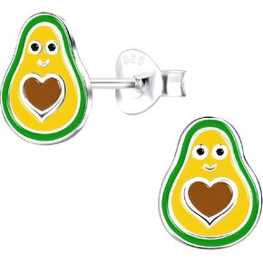 925 Sterling Silver Avocado Stud أقراط (خالية من النيكل/hypoallergenic) 13228