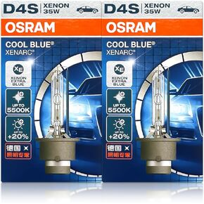OSRAM Xenarc D4S Cool Blue HID Xenon Headlight Bulbs 66440CB 42V 35W 5500K Made in Germany | Pack of 2
