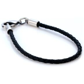 3mm Black Braided Bracelet (CA13 Black)